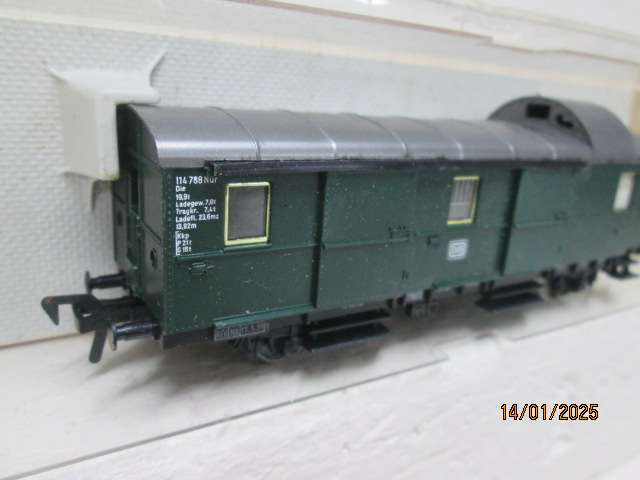 HO SCALE - FLEISCHMANN - DB BAGGAGE CAR - BOXED