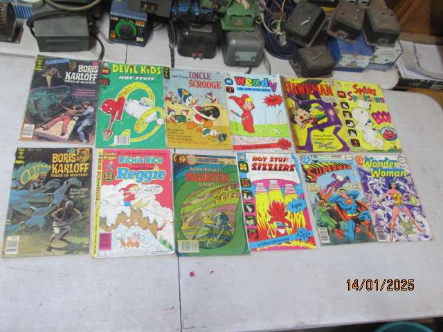 COMICS - OLD ORIGINAL COMICS - X12
