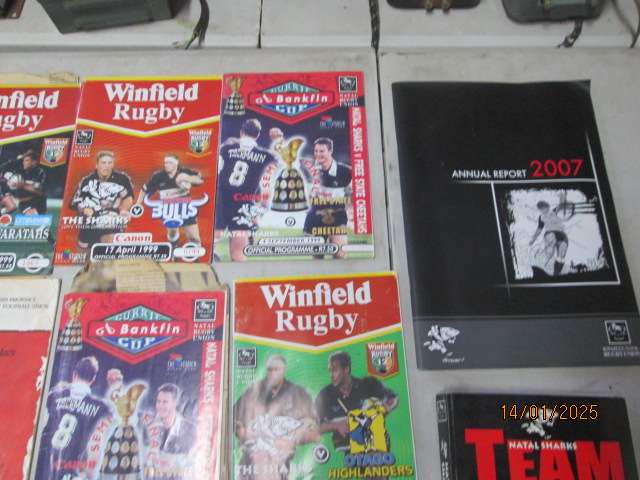 OLD RUGBY MEMORIBILIA MAGAZINES/BOOKS