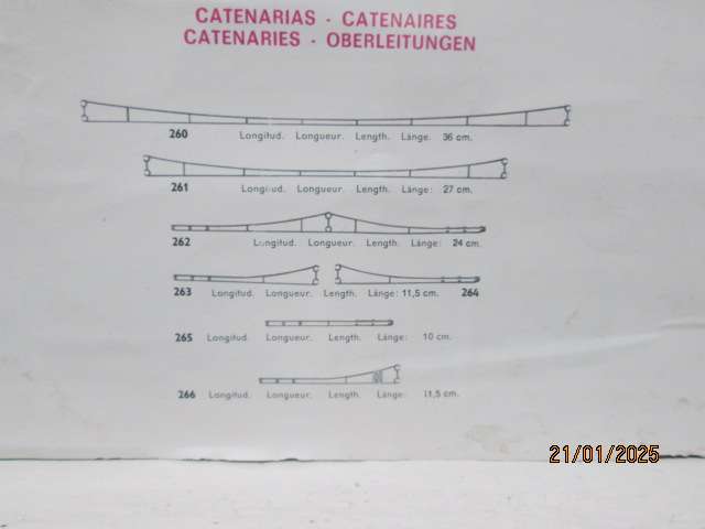 HO SCALE - ELECTROTREN - OVERHEAD CATENARY - NO.261