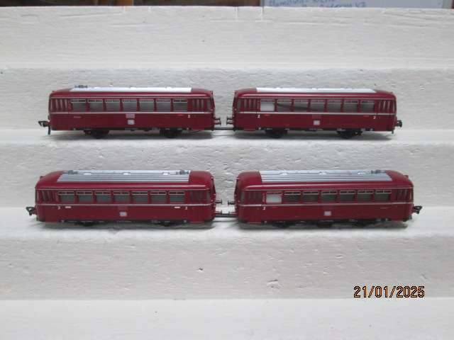 HO SCALE - FLEISCHMANN - RAILCAR SET + DUMMY SET - BOXED