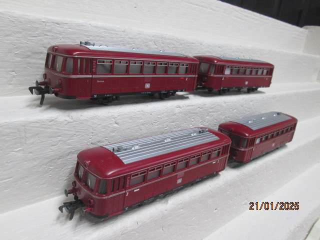 HO SCALE - FLEISCHMANN - RAILCAR SET + DUMMY SET - BOXED