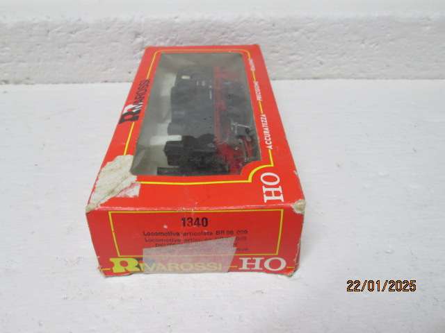 HO SCALE - RIVEROSSI - BLACK 0-4-4-0 STEAM LOCOMOTIVE - BOXED