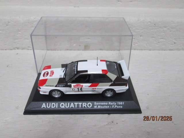 DIE CAST 1:43 SCALE - RALLY CAR -  AUDI QUATTRO