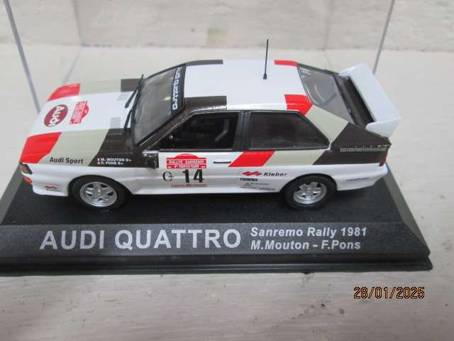 DIE CAST 1:43 SCALE - RALLY CAR -  AUDI QUATTRO