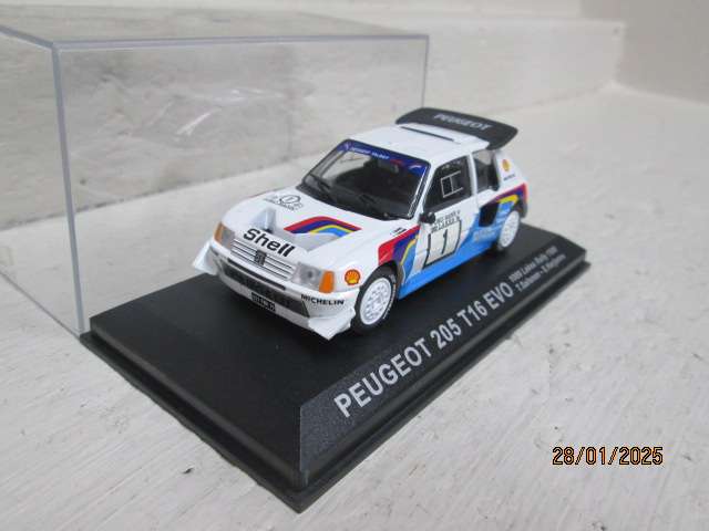 DIE CAST 1:43 SCALE - RALLY CAR -  PEUGEOT 205 T16