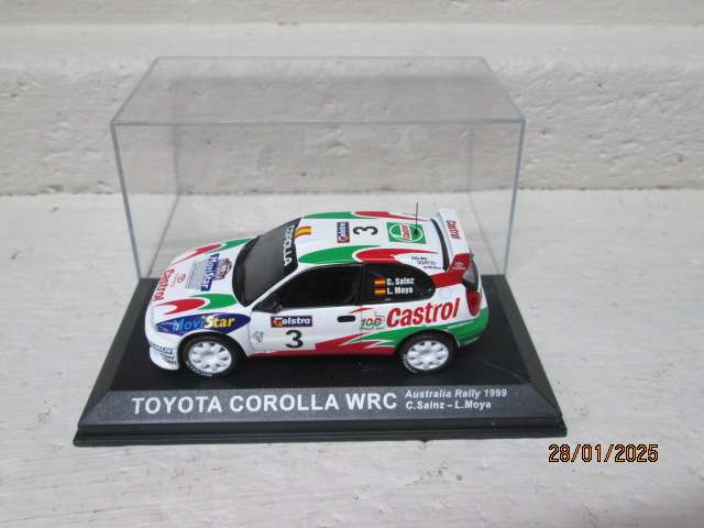 DIE CAST 1:43 SCALE - RALLY CAR -  TOYOTA COROLLA WRC