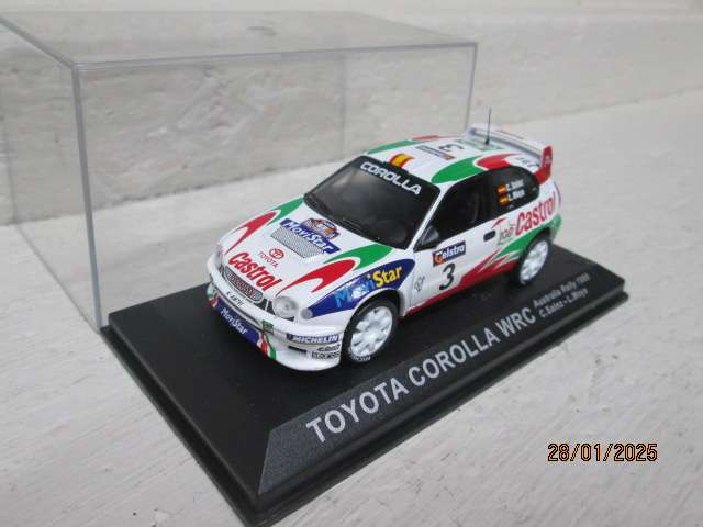 DIE CAST 1:43 SCALE - RALLY CAR -  TOYOTA COROLLA WRC
