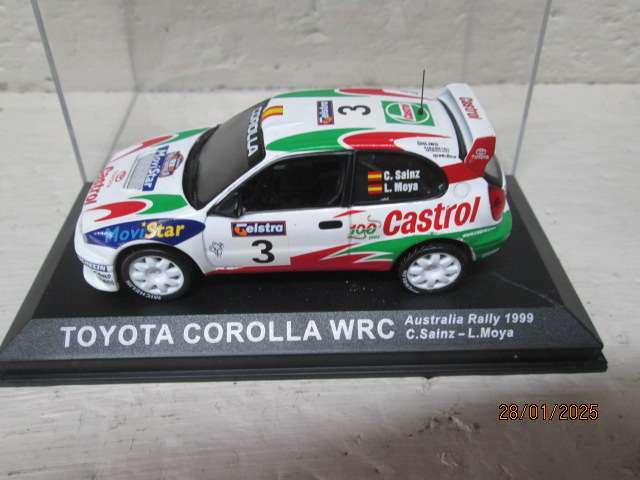DIE CAST 1:43 SCALE - RALLY CAR -  TOYOTA COROLLA WRC