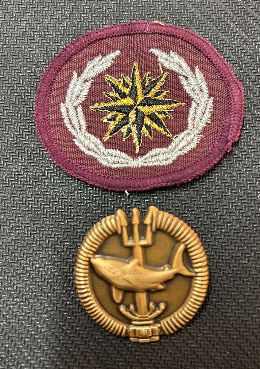 SADF special forces beret badge and divers badge