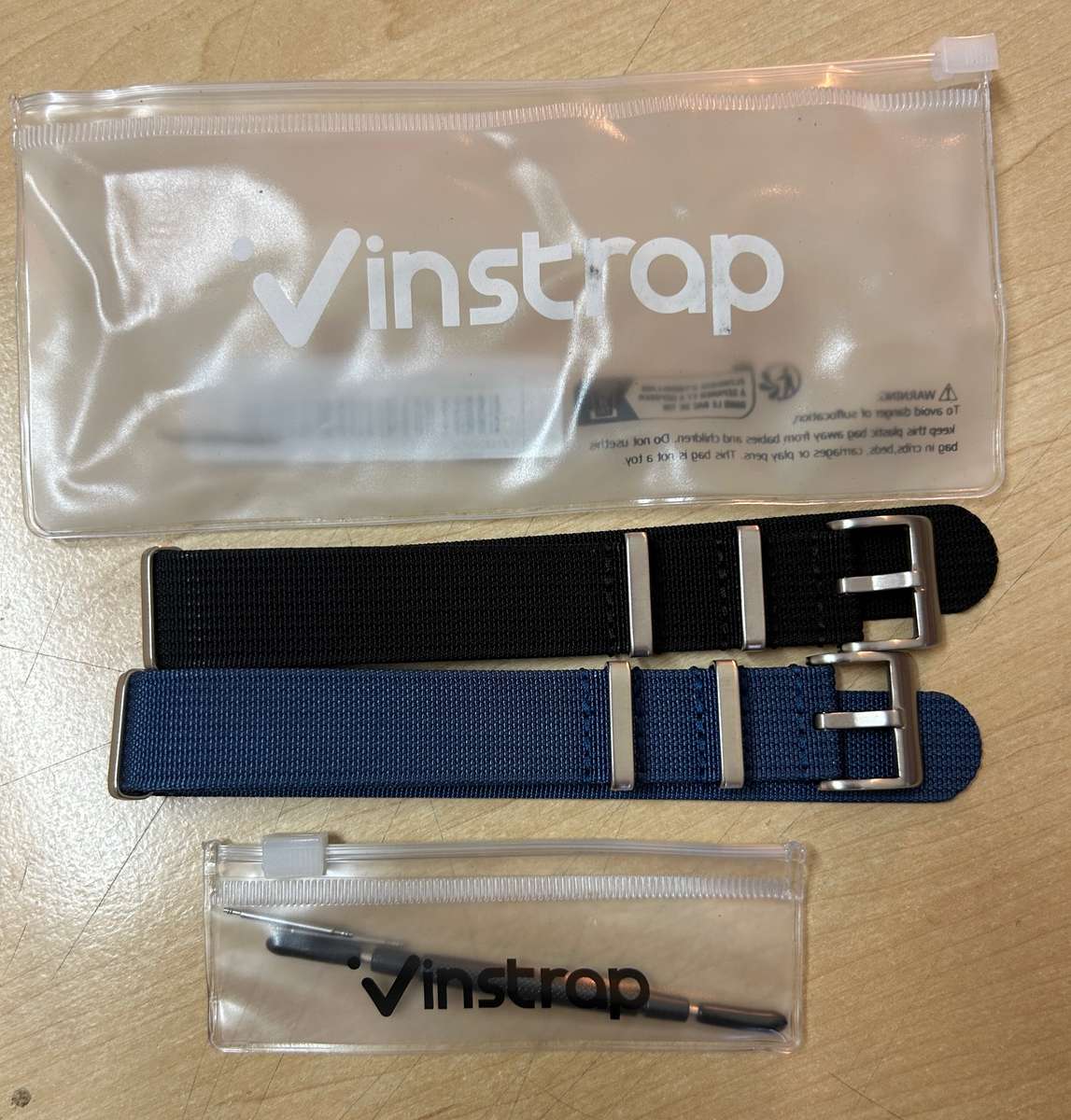 Watch strap nylon 20mm - 2 straps in a pack