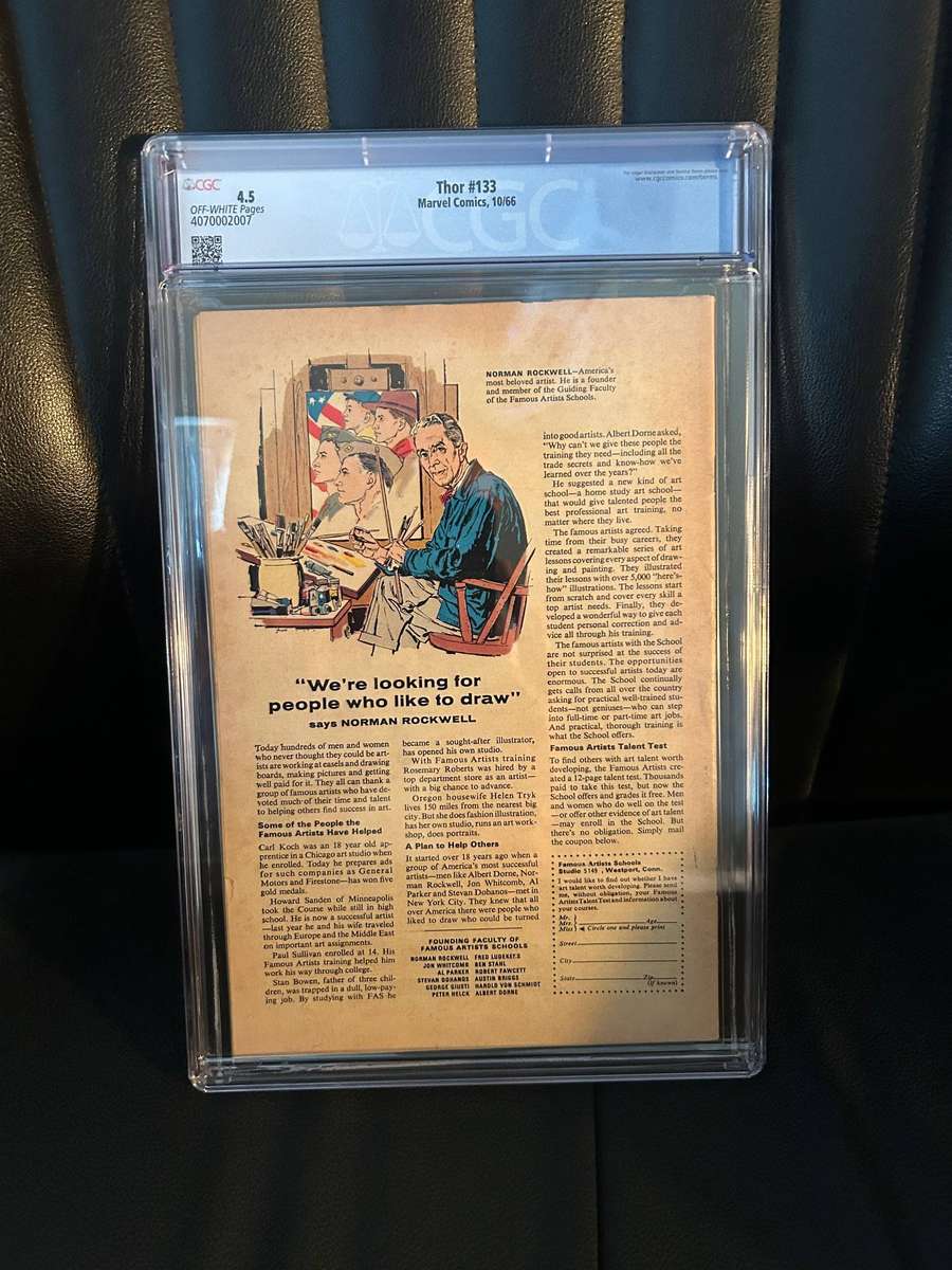 Marvel Comics  The Mighty Thor  #133   CGC 4.5
