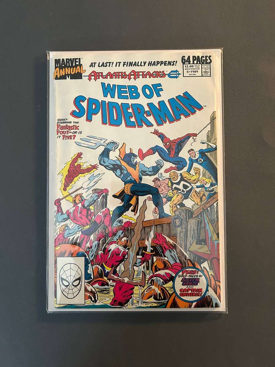 Marvel Comics   Web of Spiderman Atlantis attacks
