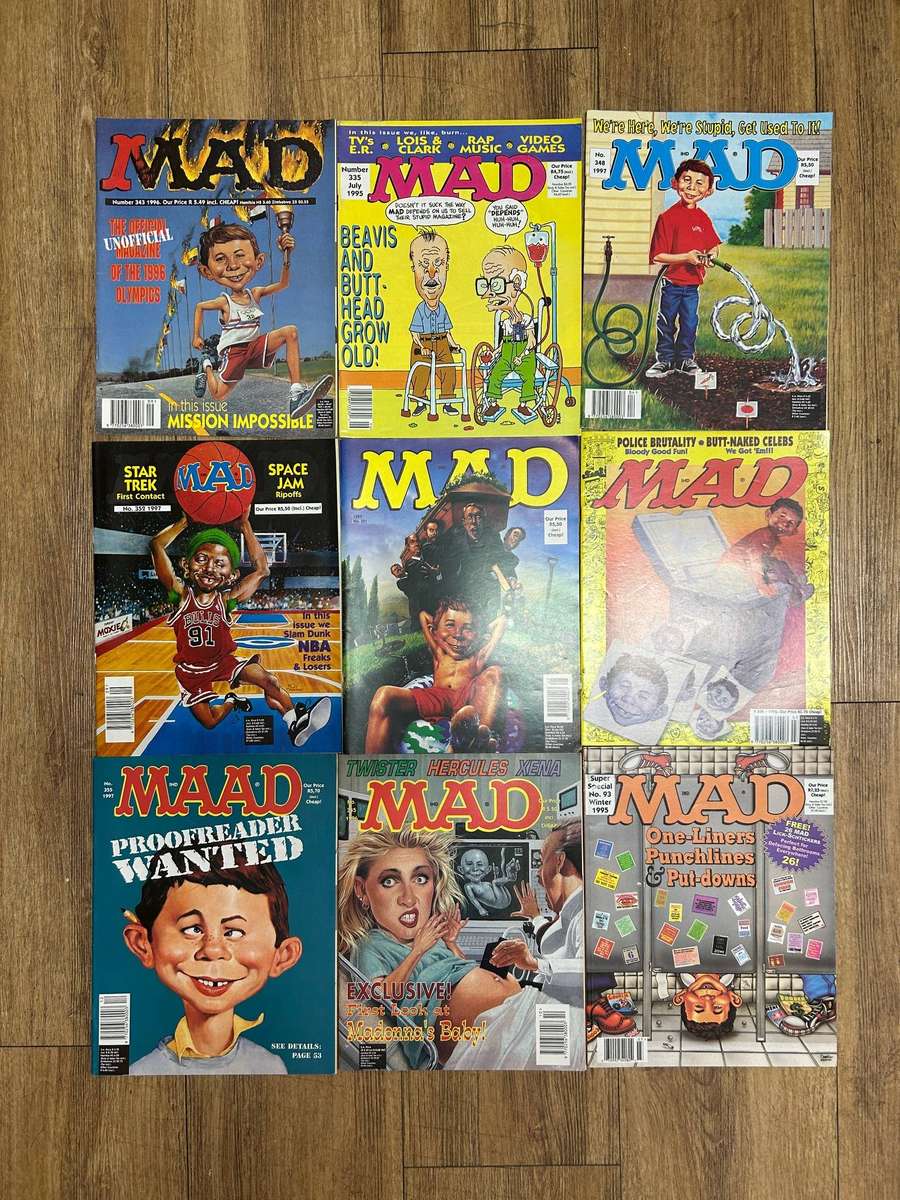 Mad magazine lot of 9
