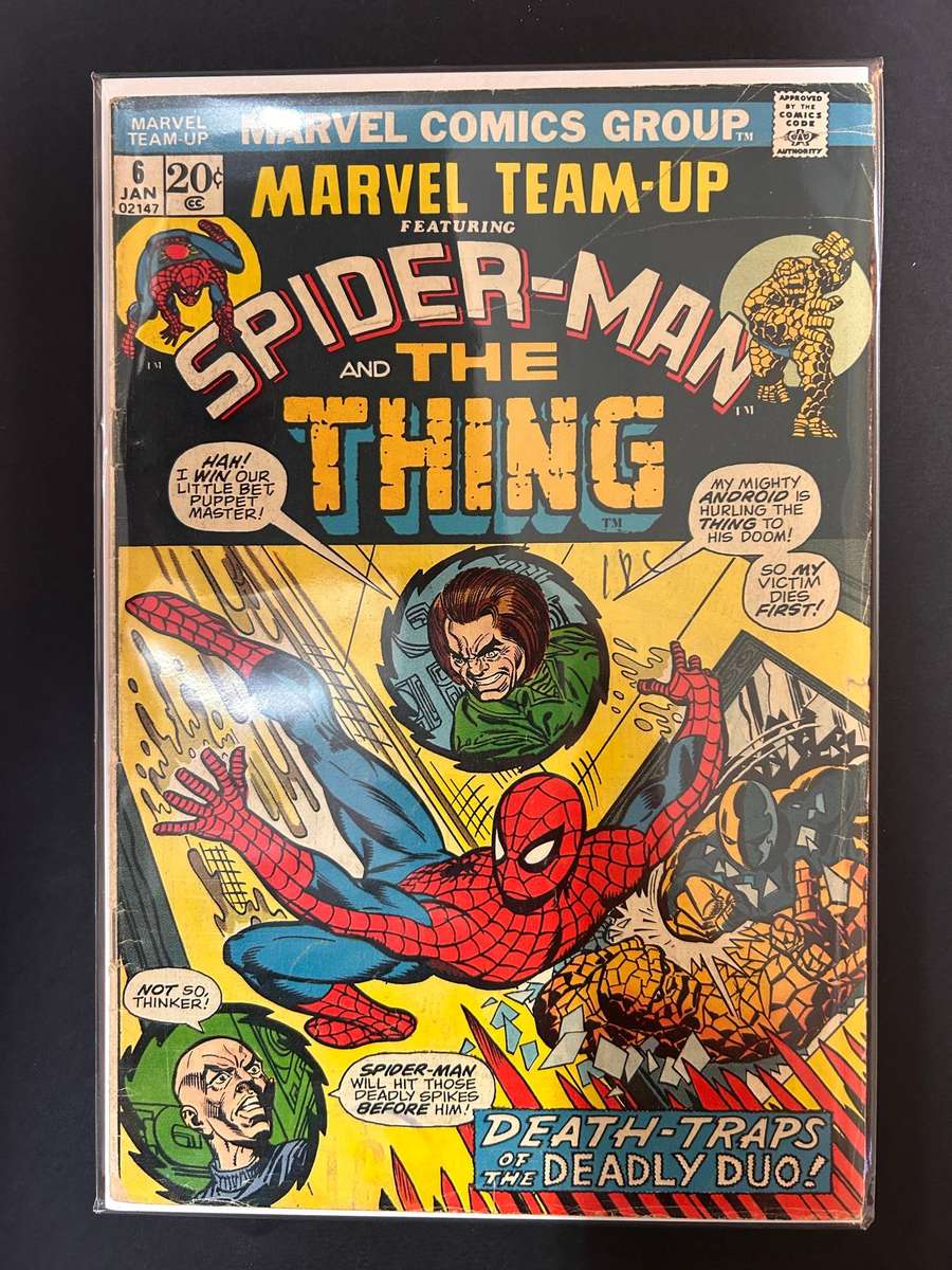 Marvel Comics Marvel team up 6   Spider Man and The Thing