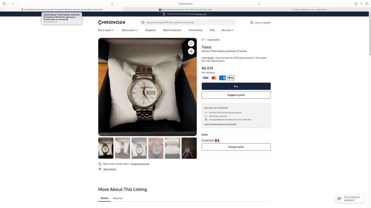 Tissot 1853 21 Jewels Automatic