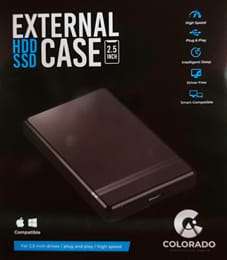 1TB EXTERNAL HARD DRIVE - IN COLORADO HARD DRIVE ENCLOSURES - 2.5 INCH - USB3.0