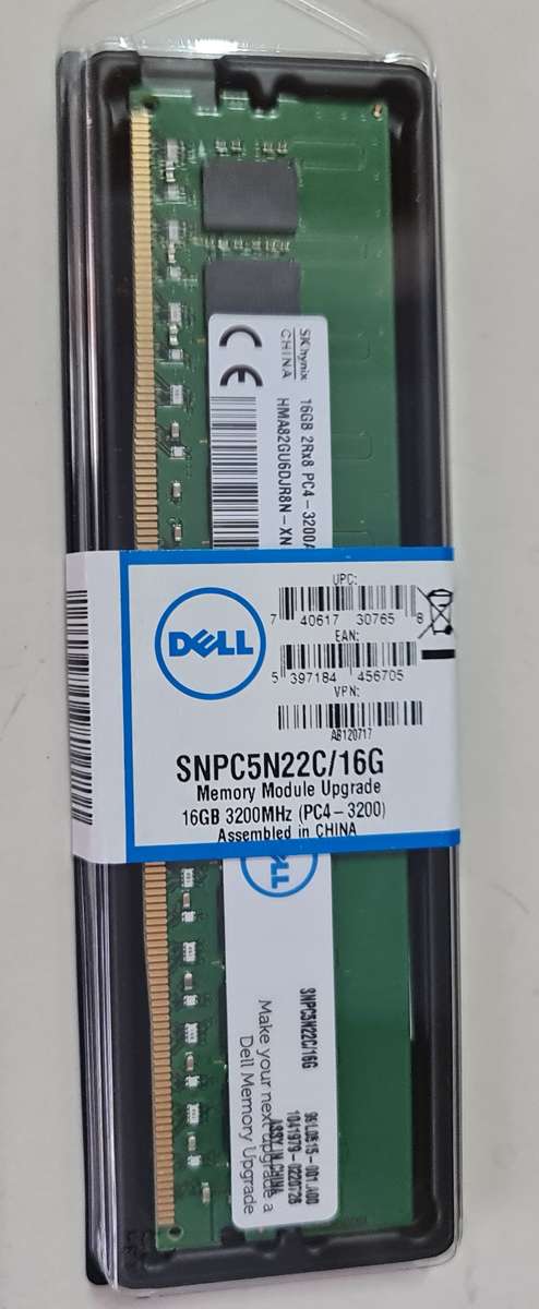 BRAND NEW SEALED - DESKTOP MEMORY - 16GB - DDR4 - 3200MHZ - DELL
