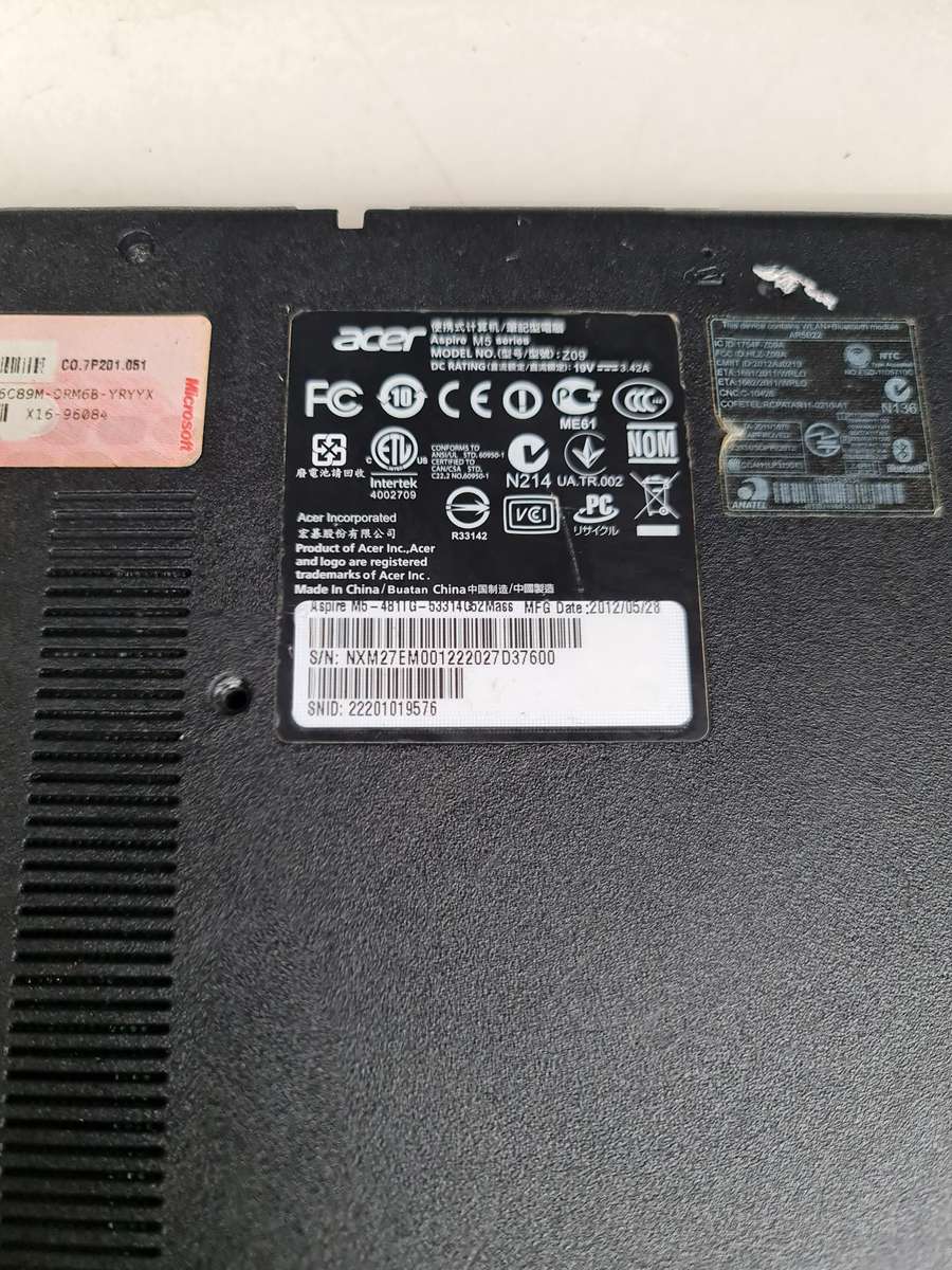 ACER ASPIRE TIMELINEU - CORE i5-3317U - 4GB MEMORY - 500GB HARD DRIVE - 14 INCH SCREEN