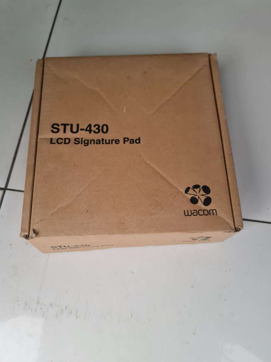 WITH BOX WACOM STU-430 SIGNATURE PADS, 4.5 INCH MONOCHROME REFLECTIVE LCD, BATTERY-FREE PEN INCLUDED