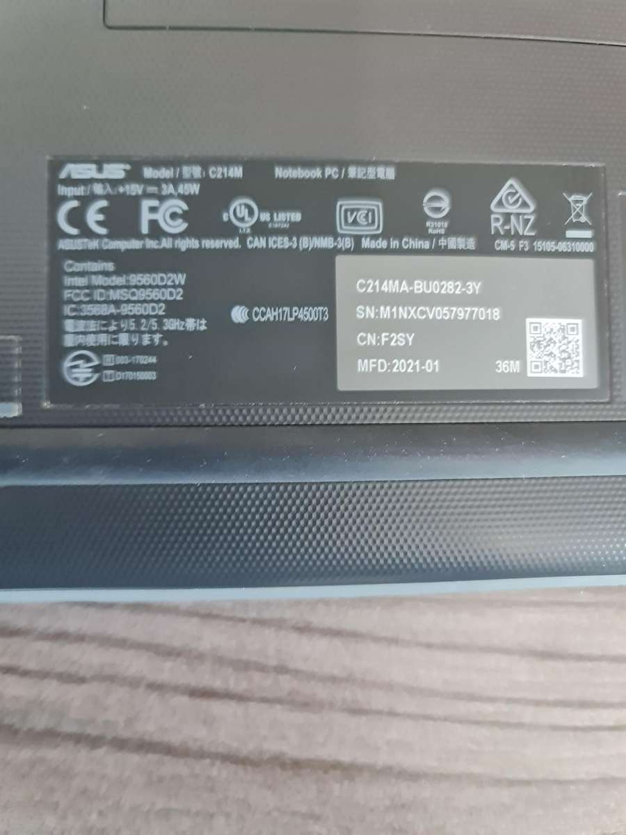 ASUS C214M FLIP CHROME BOOK - CELERON N4020 - 4GB - 32GB STORAGE - 11.6 INCH TOUCH SCREEN