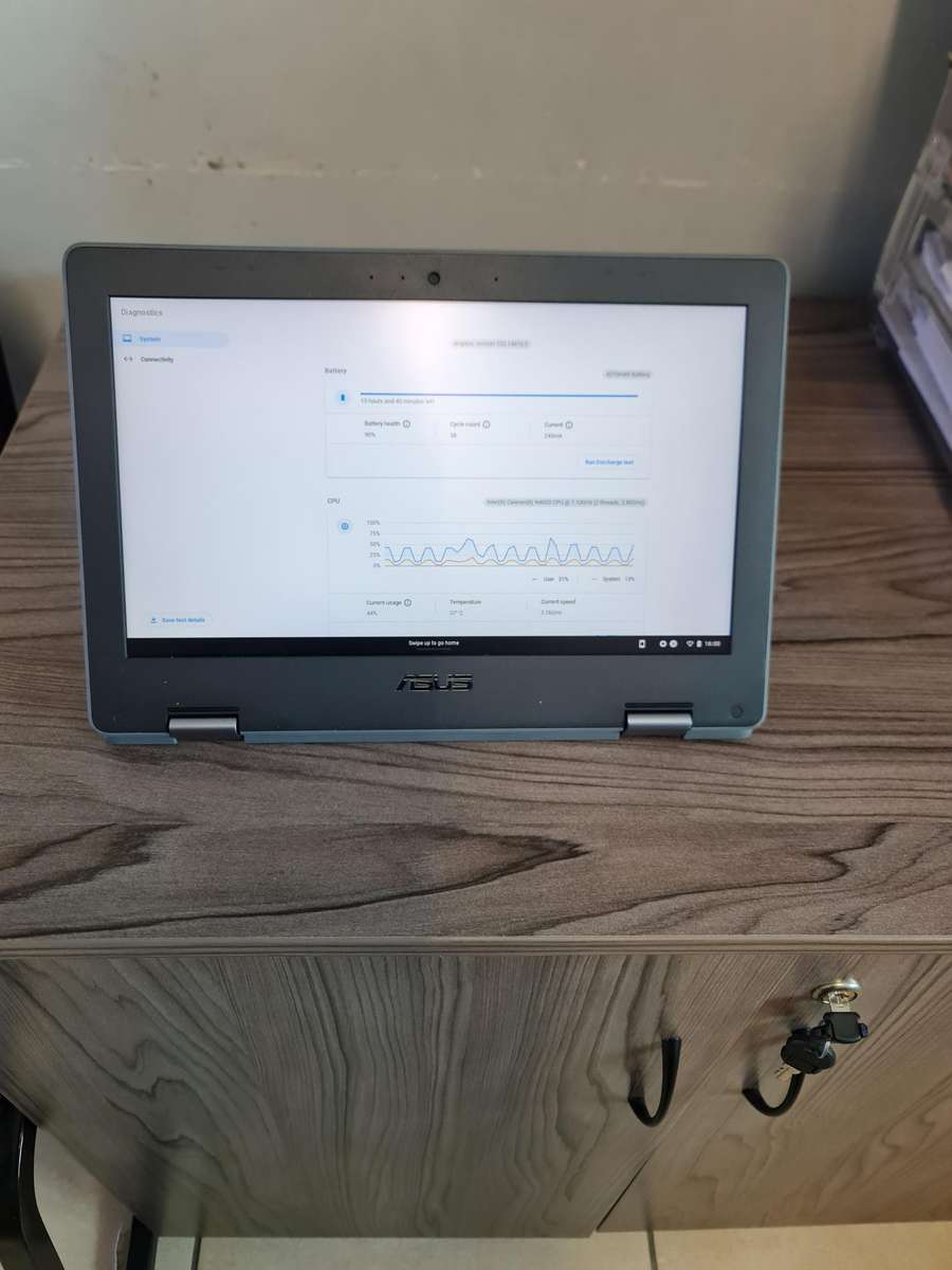 ASUS C214M FLIP CHROME BOOK - CELERON N4020 - 4GB - 32GB STORAGE - 11.6 INCH TOUCH SCREEN