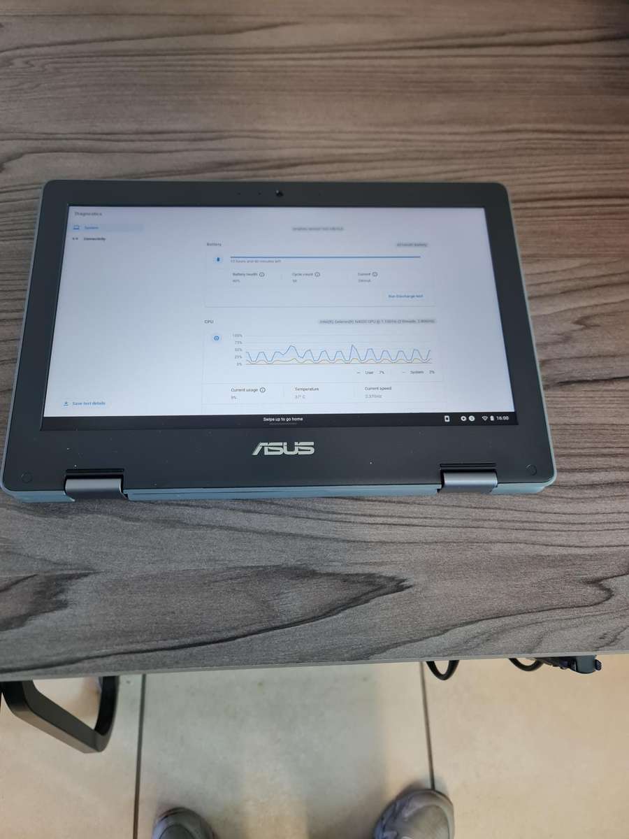 ASUS C214M FLIP CHROME BOOK - CELERON N4020 - 4GB - 32GB STORAGE - 11.6 INCH TOUCH SCREEN