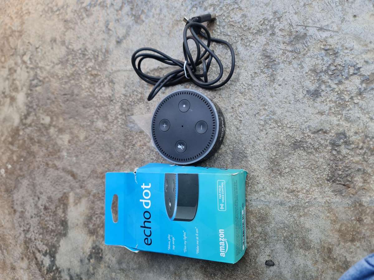 AMAZON ECHODOT - ALEXA PLAY - ETC - WITH CHARGER - WITH BOX - AS PER PICTURES