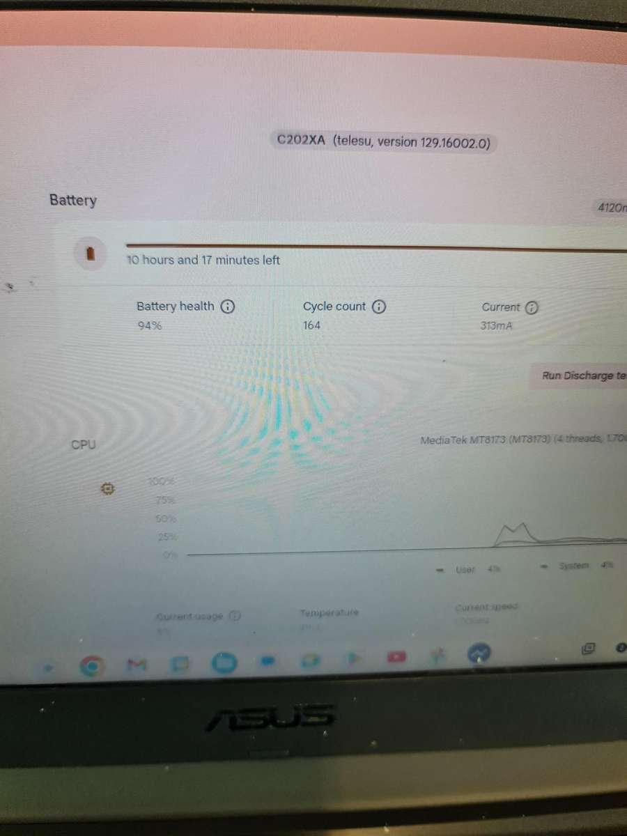 ASUS C202X CHROME BOOK - MEDIATEK 8173C PROCESSOR - 4GB - 32GB eMMC - 11.6 INCH