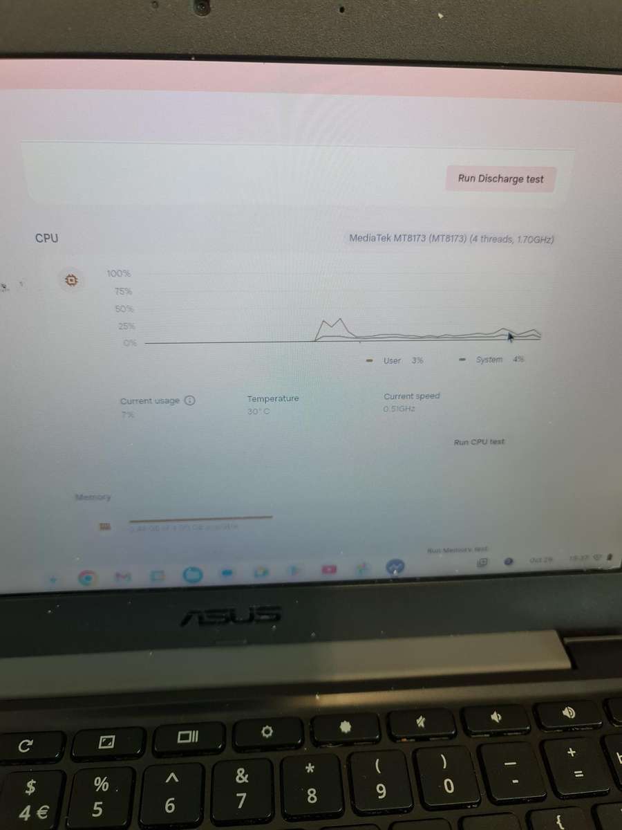 ASUS C202X CHROME BOOK - MEDIATEK 8173C PROCESSOR - 4GB - 32GB eMMC - 11.6 INCH