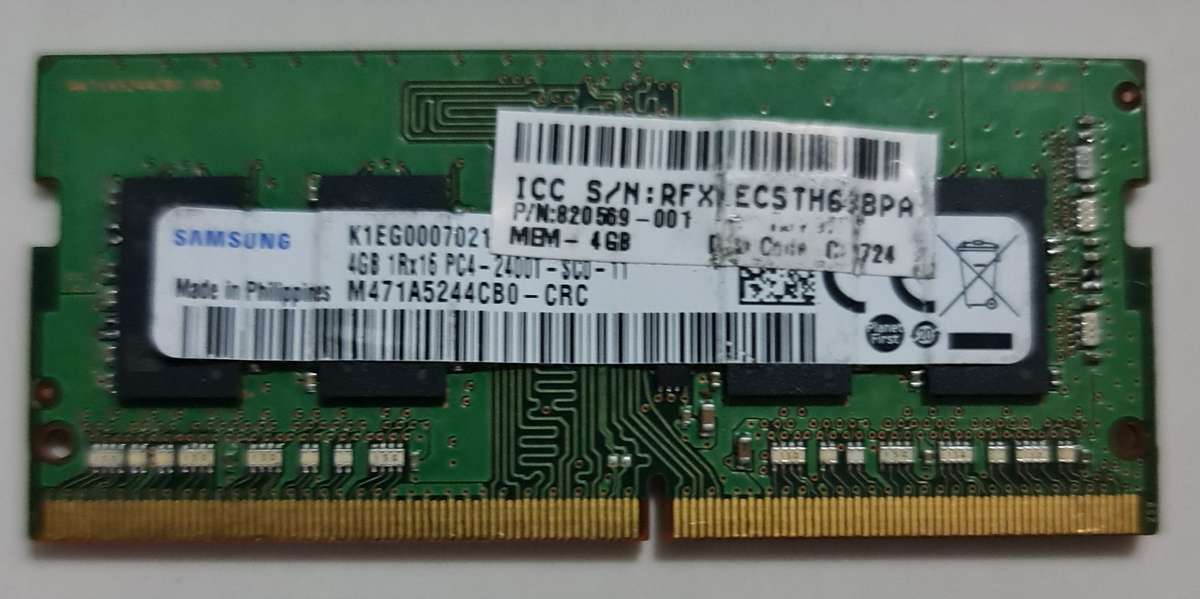 SAMSUNG - 4GB DDR4 2400T - LAPTOP MEMORY - FULL WORKING CONDITION