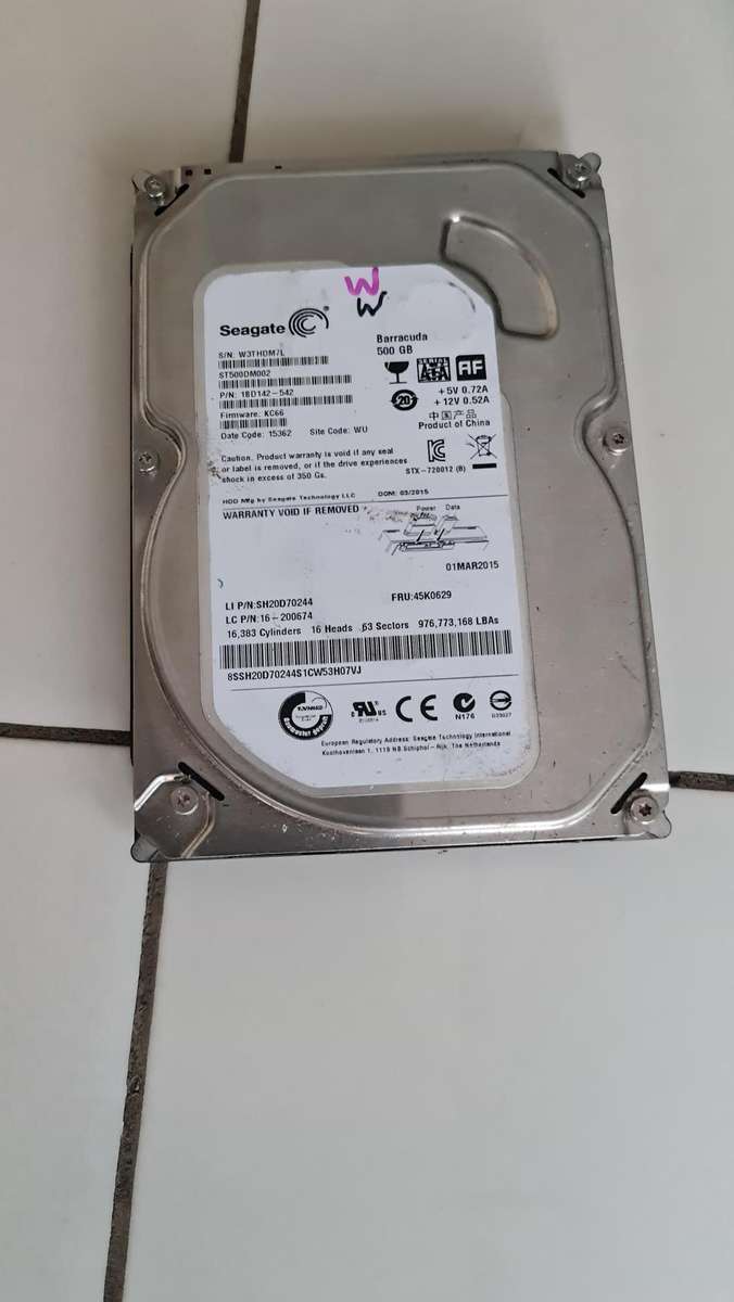 500GB Seagate Hard Drive