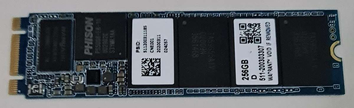 256GB - M.2 SSD - 2 CUTS - AS PER PICTURES - FULLY WORKING CONDITION