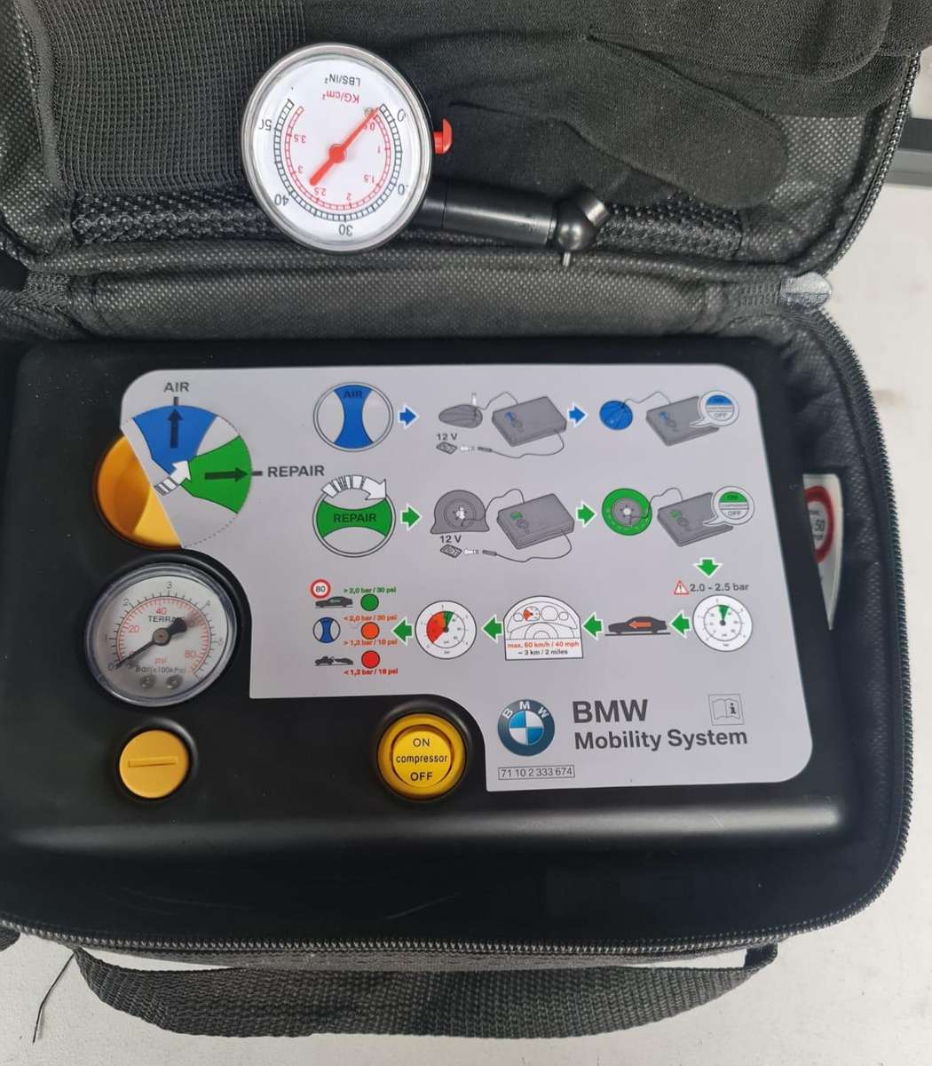 BRAND NEW - ORIGINAL - BMW - MOBILITY SYSTEM - FLAT TYRE COMPLETE MOBILITY SYSTEM