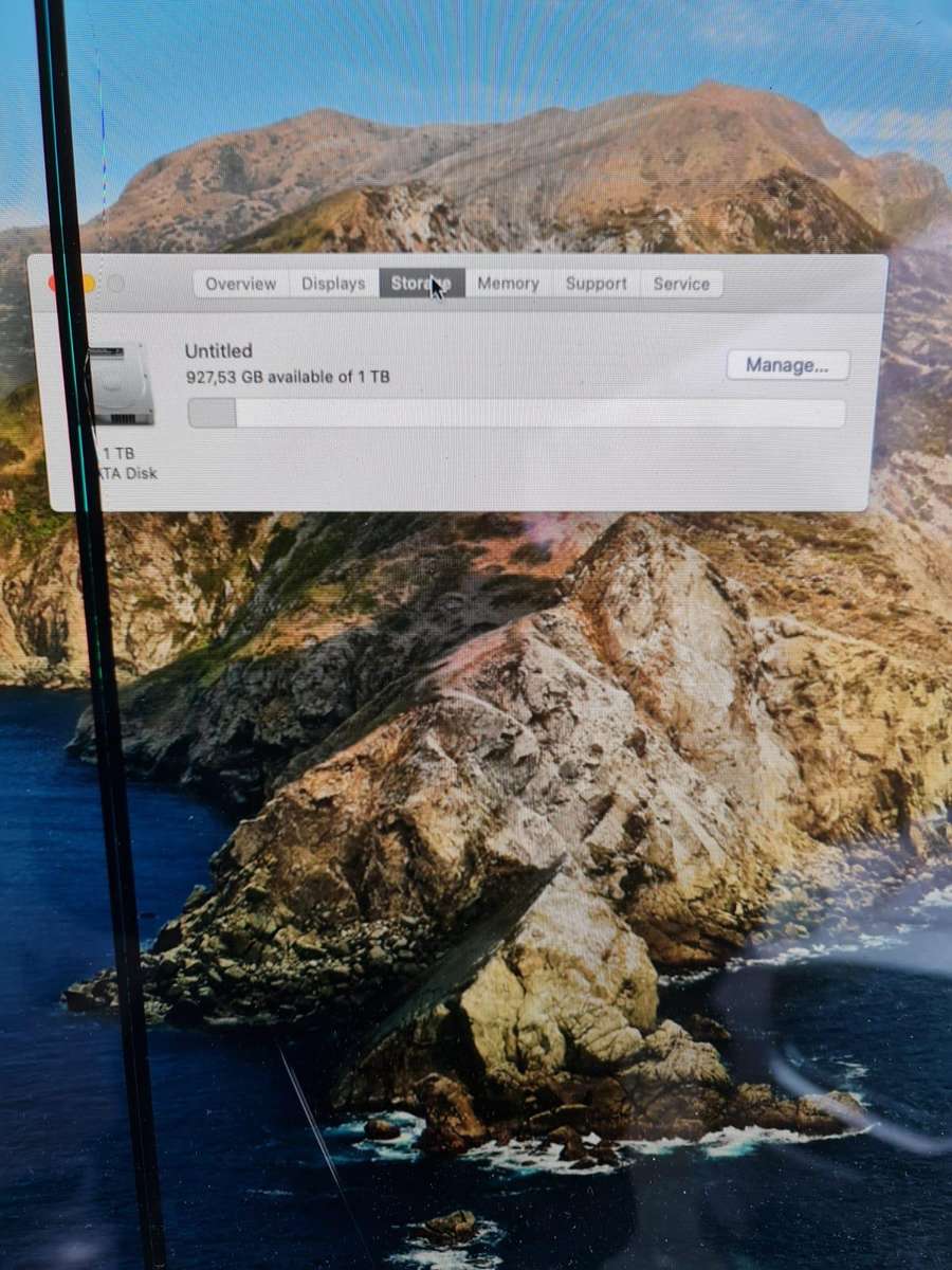 APPLE IMAC 27 INCH - LATE 2013 MODEL - 16GB MEMORY - 1TB HARD DRIVE - SLIM UNIT - CRACKED SCREEN