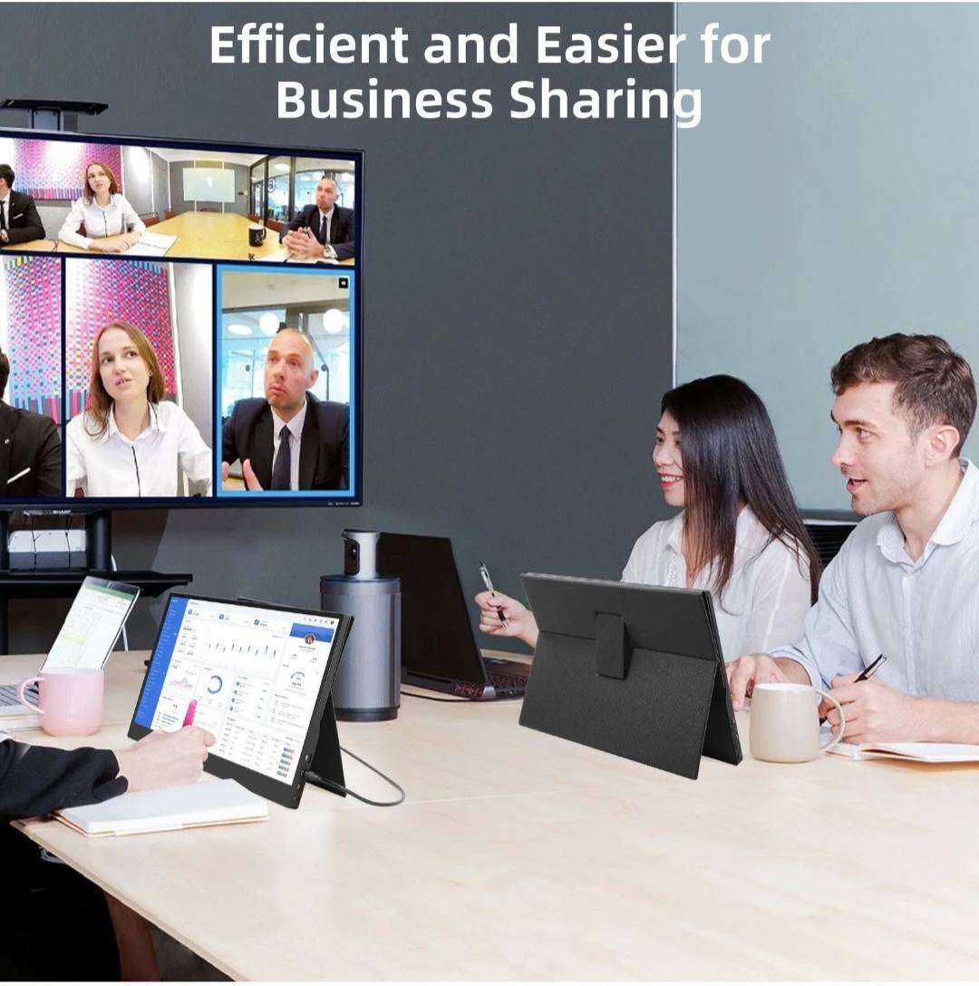 BRAND NEW - VIVID EDGE 15.6 INCH PORTAL SCREEN/MONITOR - INCLUDED VEGAN(PU) LEATHER CASE