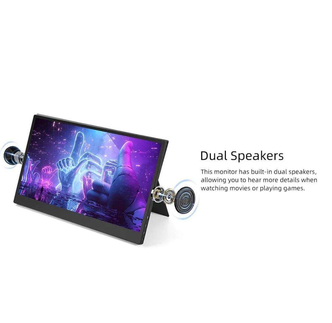 BRAND NEW - VIVID EDGE 15.6 INCH PORTAL SCREEN/MONITOR - INCLUDED VEGAN(PU) LEATHER CASE