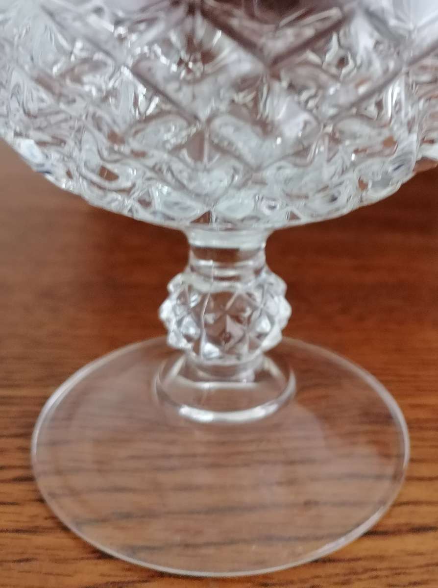 Cristal  Clear Brandy Longchamp Glasses