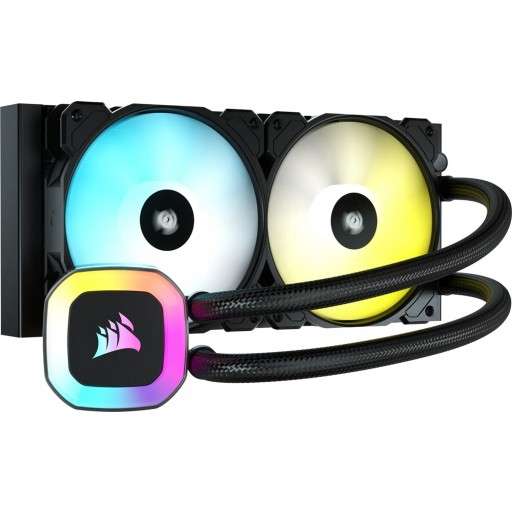 Corsair CW-9060043-WW Hydro Series iCUE H100i RGB Pro XT 240mm Liquid CPU Cooler