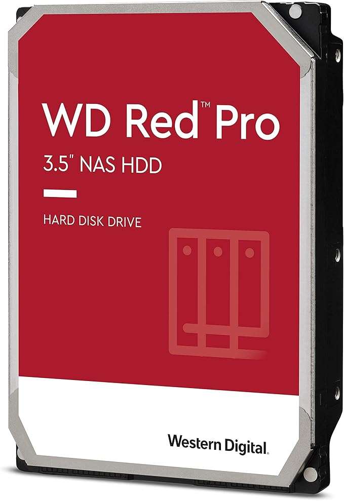 Western Digital 10TB WD Red Pro NAS HDD - 7200RPM SATA6 Gb/s, CMR, 256 MB Cache, 3.5" WD102KFBX