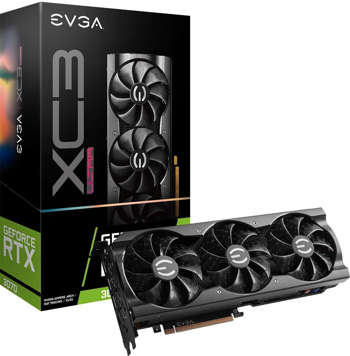EVGA GeForce RTX 3070 XC3 Ultra Gaming 08G-P5-3755-KR 8GB GDDR6 256-bit PCI-E 4.0