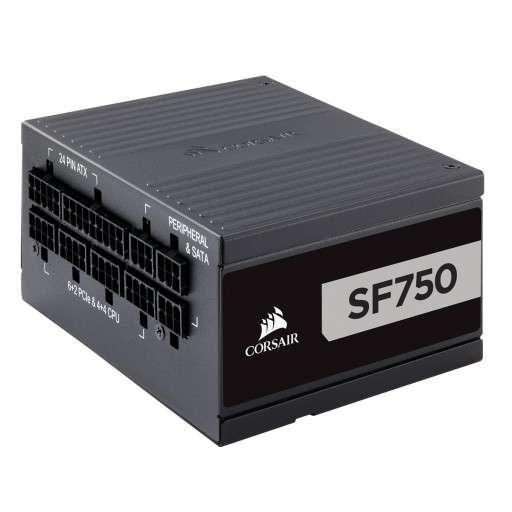 Corsair CP-9020186 SF750 750W 80 Plus Platinum Certified Fully Modular SFX Desktop Power Supply