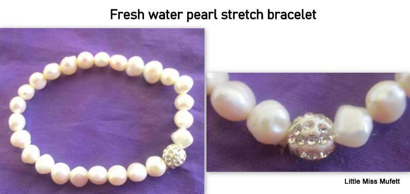 3 BRACELETS--FRESH WATER PEARLS,JASPER AND CRYSTAL