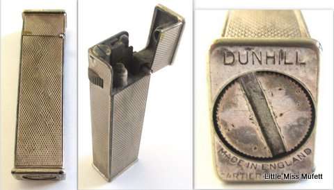 Vintage Dunhill Cartier lighter and 4 collectables