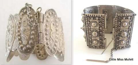 2 WIDE VINTAGE BRACELETs