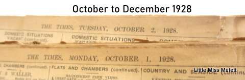 92 X 1928 Times of London newspapers bound collection - 1st Oct to 31st Dec - Cape Town pickup only