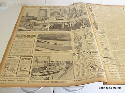 92 X 1928 Times of London newspapers bound collection - 1st Oct to 31st Dec - Cape Town pickup only
