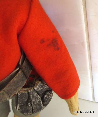 Vintage German Steiff Pucki Dwarf Doll Gnome Toy 30cm Rubber Head Felt Body