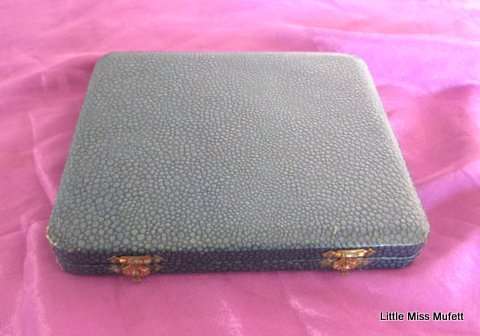 A set of 6 boxed Hallmarked silver coffee bean spoons.