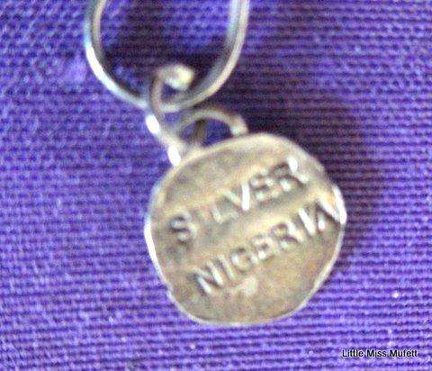 A ,800 Silver filligree bracelet and earrings--17 Gram